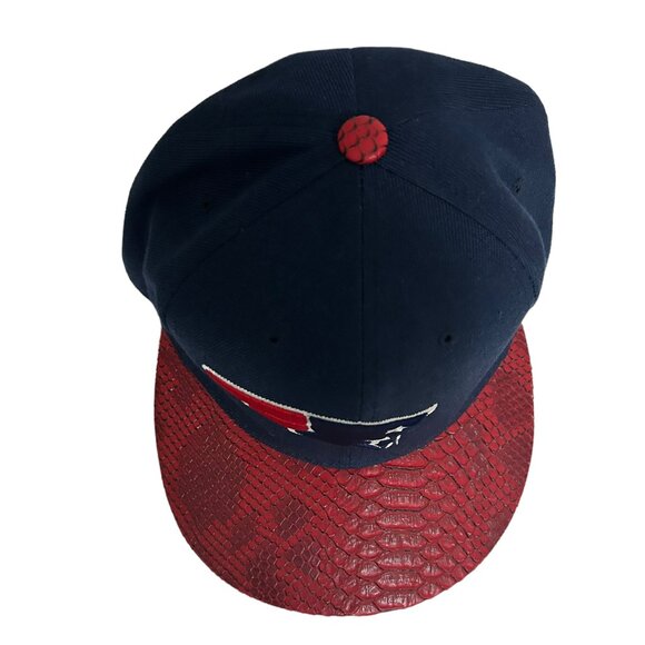NEW ENGLAND PATRIOTS HAT Head Coverz Snapback Blue Red - Picture 6 of 8